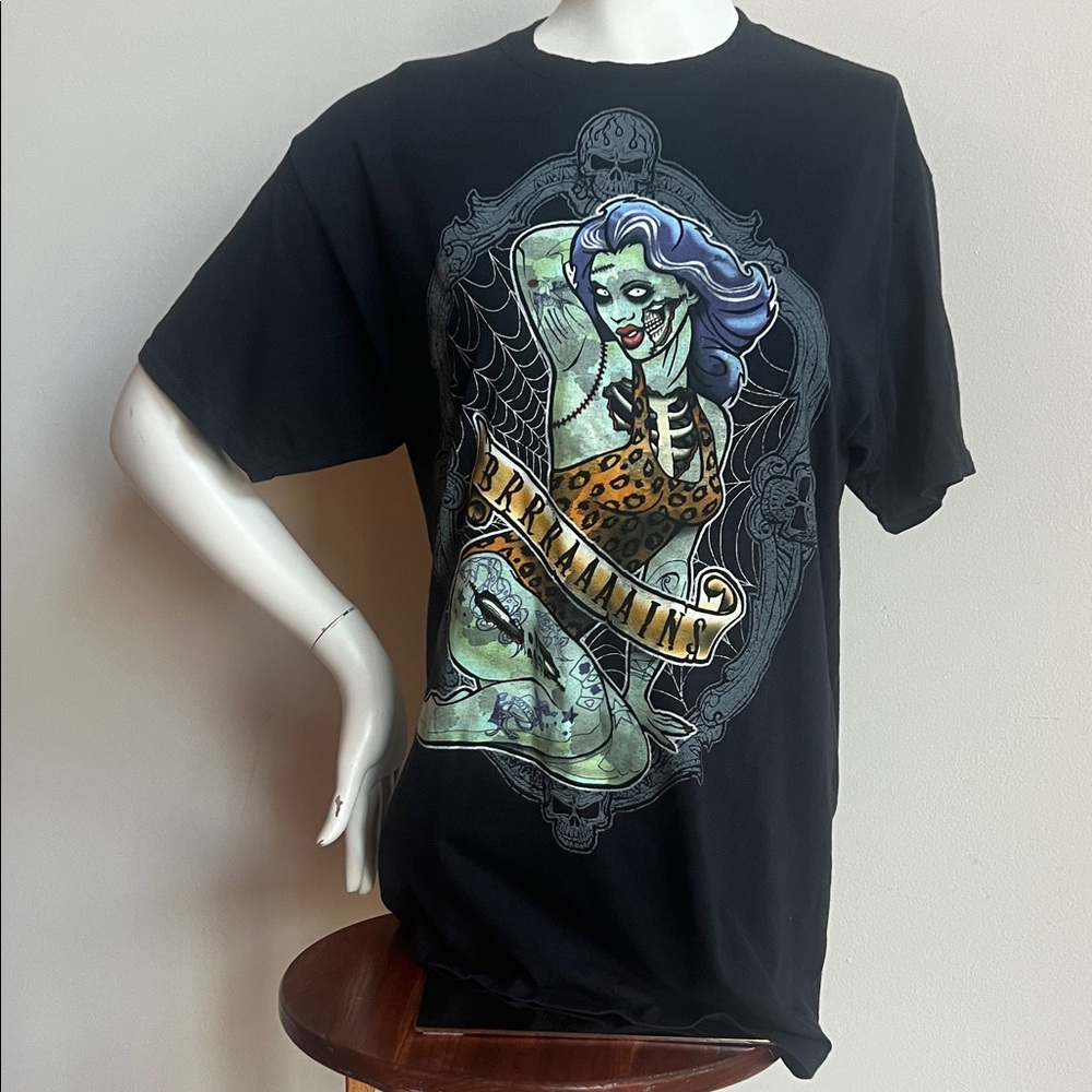 1986 Iron Maiden black Graphic zombie apocalypse T-Shirt vintage 100% cotton